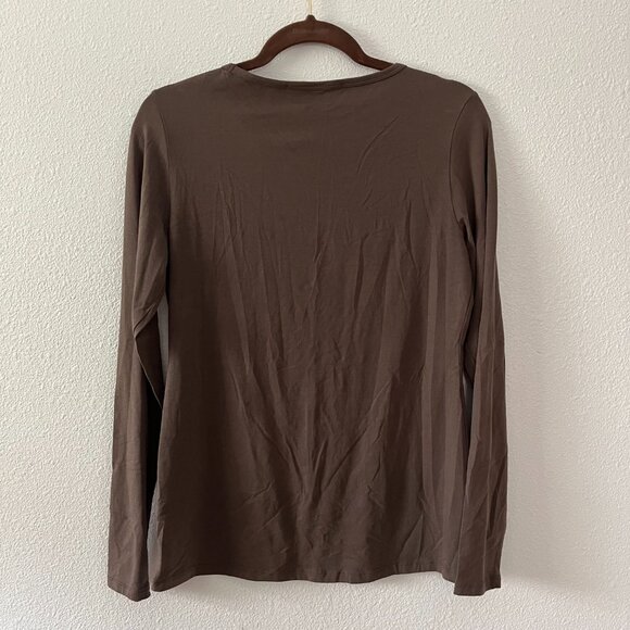 Peruvian Connection Brown Long Sleeve T-Shirt - Picture 5 of 5